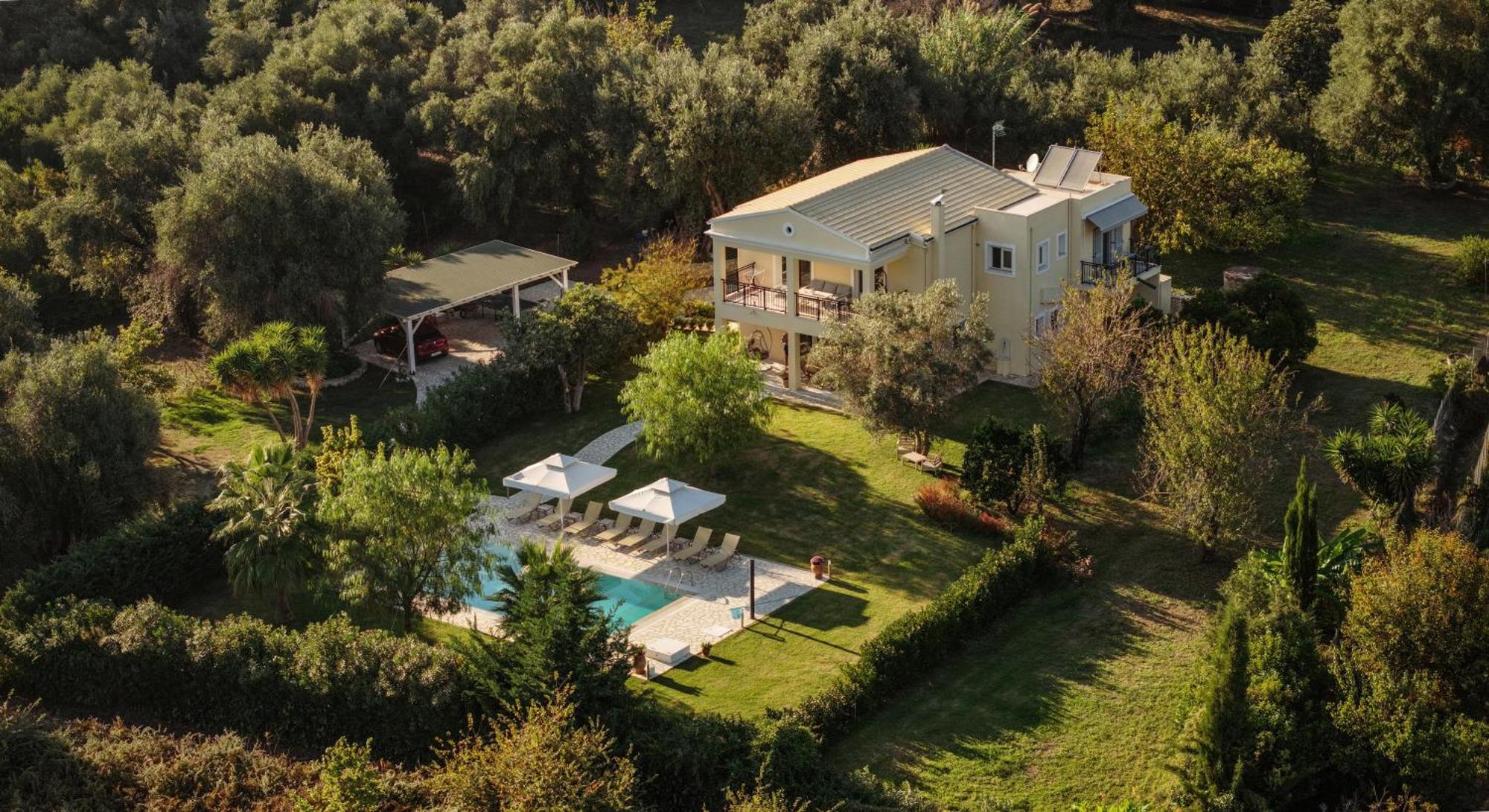 Villa Stefania อายีโอส เยออร์ยิโอส ปากอน ภายนอก รูปภาพ